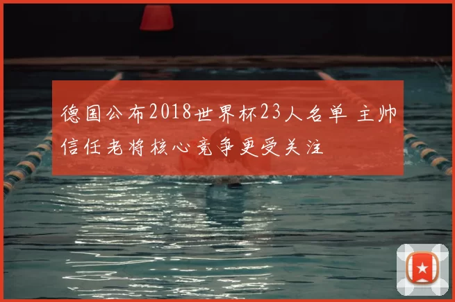 德国公布2018世界杯23人名单 主帅信任老将核心竞争更受关注